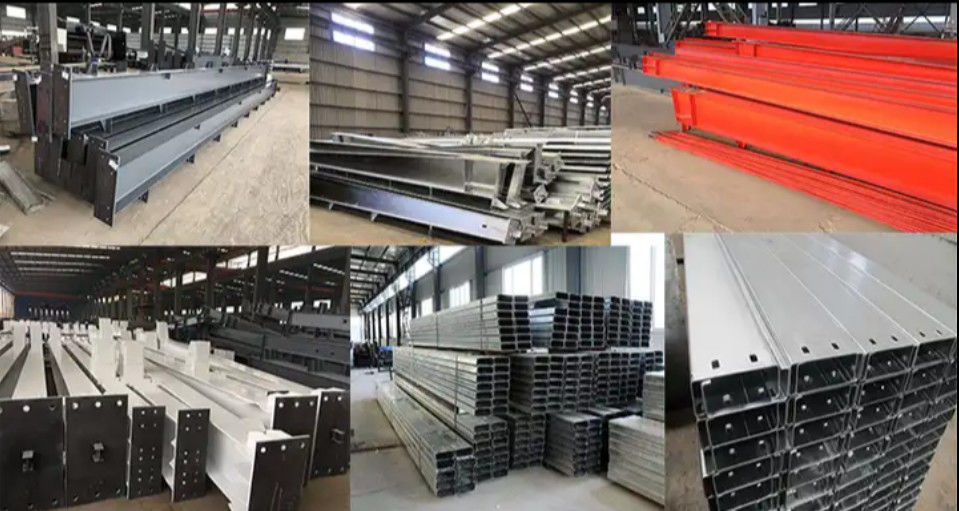 کارگاه ساختمانی فولادی با کیفیت فولادی Q235 و ساندویچ پانل دیوار