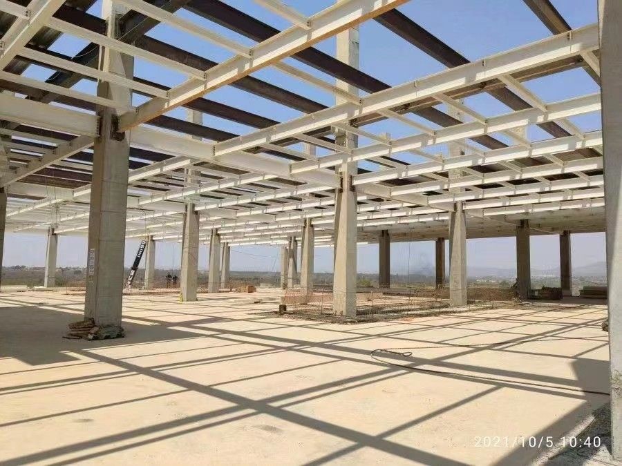 ساخت ساختمانی ساختمانی ساختمانی کارخانه قیمت پایین ساختمانی فولادی قیمت انبار