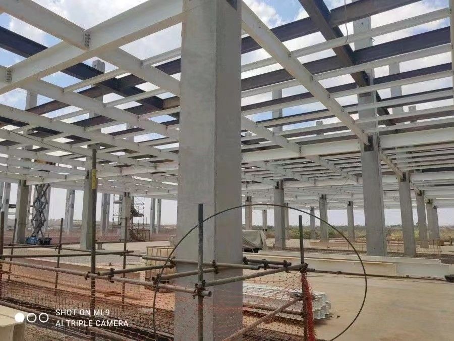 انبار/کارخونه/هنگار/خانه مرغخانه/تالار ساختمانی قاب فلزی ساختمانی ساختمانی فلزی